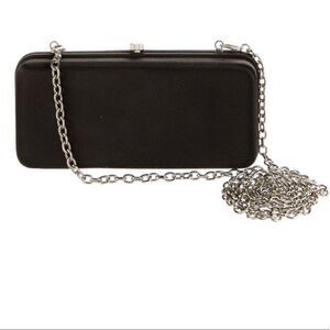Lambertson Truex Black Satin Evening Bag
